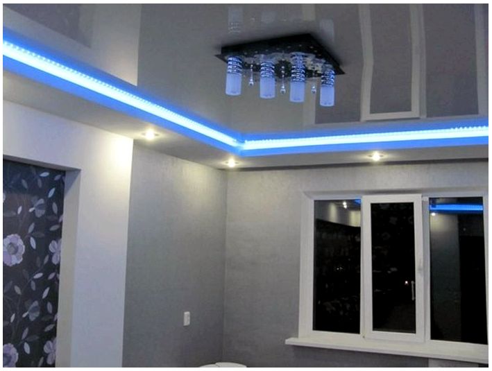 Как сделать натяжной потолок с подсветкойподсветка