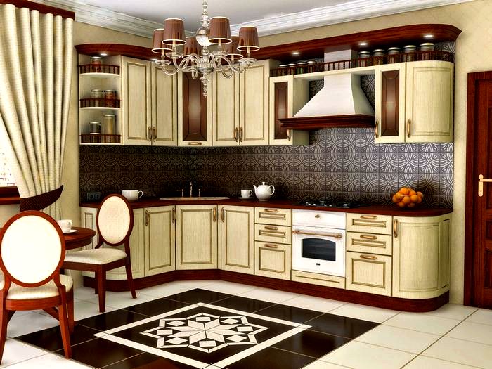Кухонная мебель в классическом стиле