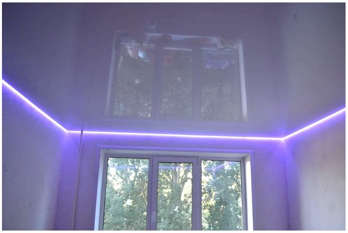 Как сделать натяжной потолок с подсветкойпотолок