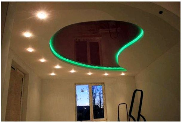 Как сделать натяжной потолок с подсветкойподсветка